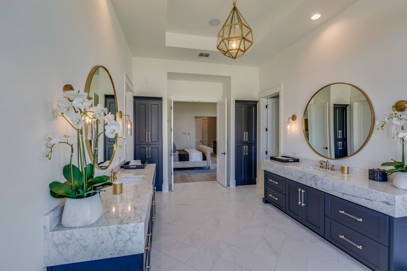 Master Bathroom with Double Vanities